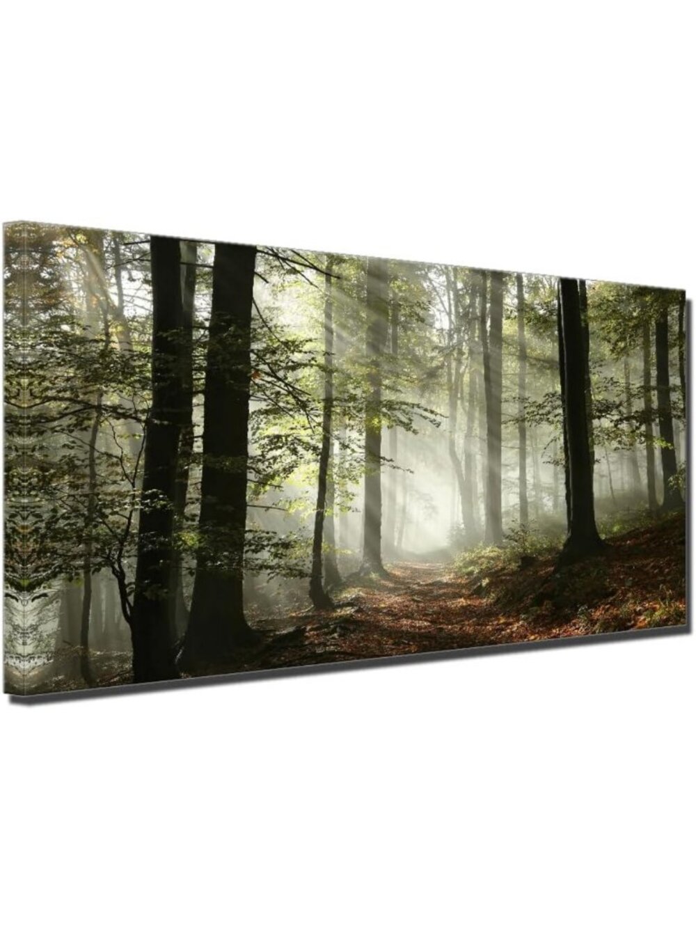 Foggy Mountain Landscape Canvas Art for Office & Living Room Decor